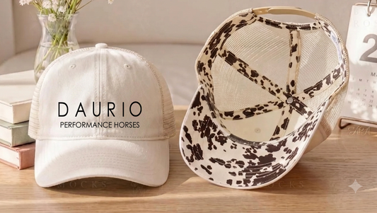 Daurio Performance Horses Women's Washed Mesh Decorative Hat