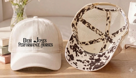Debi Jones Performance Horses Women's Washed Mesh Decorative Hat