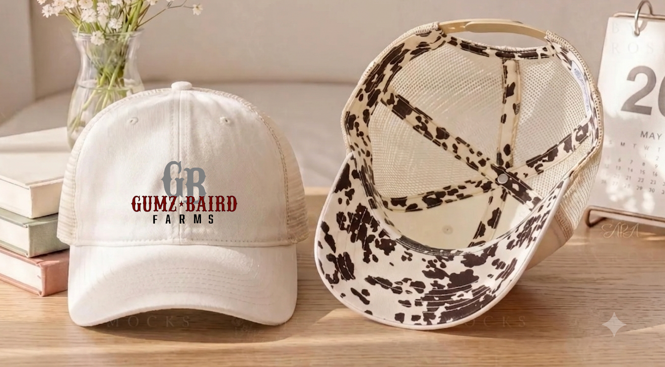 Gumz-Baird Farms Women's Washed Mesh Decorative Hat