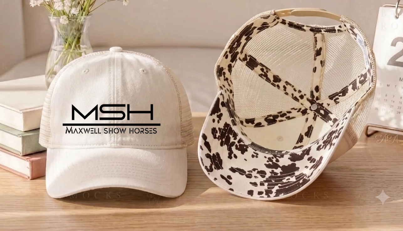 Maxwell Show Horses Women's Washed Mesh Decorative Hat