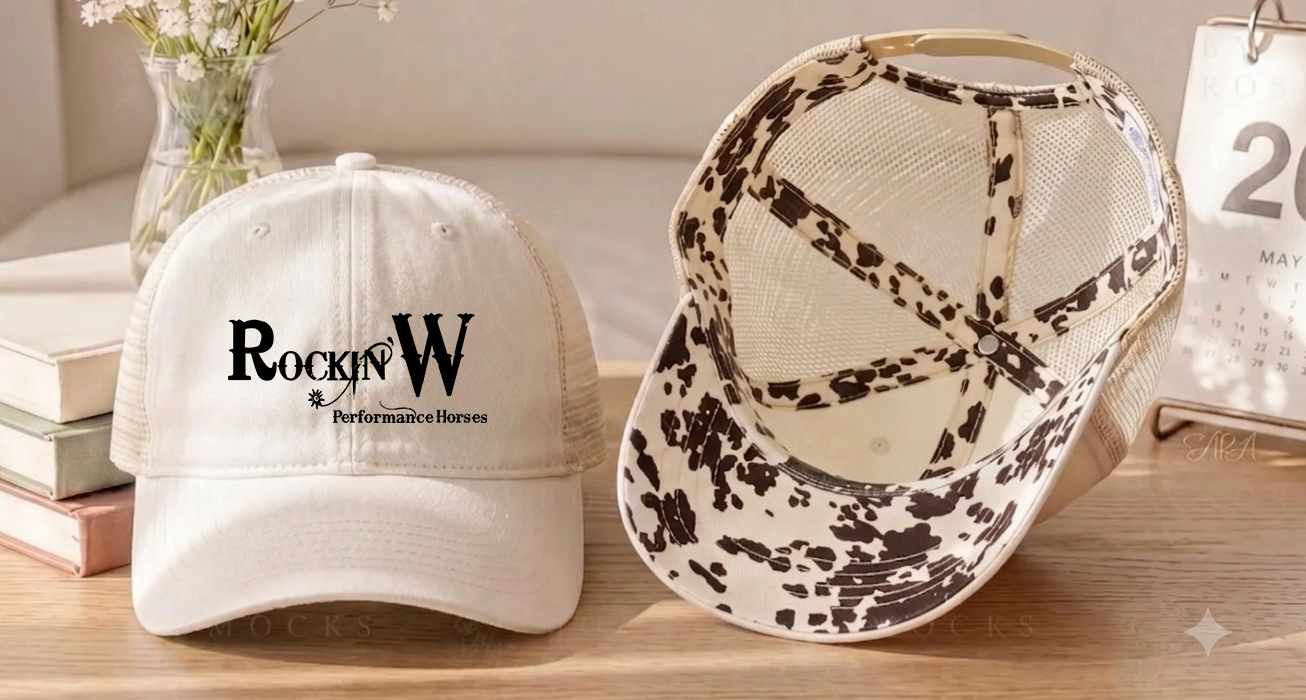 Rockin' W Performance Horses Women's Washed Mesh Decorative Hat