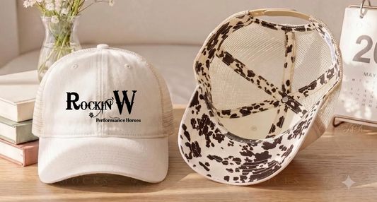 Rockin' W Performance Horses Women's Washed Mesh Decorative Hat