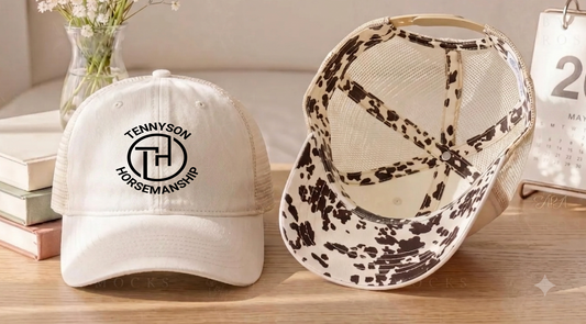 Tennyson Horsemanship Women's Washed Mesh Decorative Hat