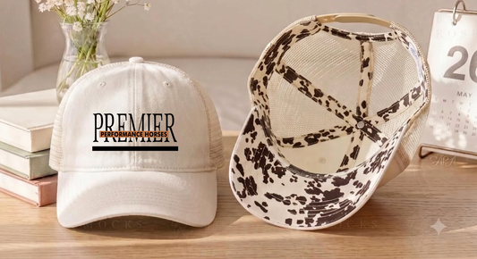 Premier Performance Horses Women's Washed Mesh Decorative Hat
