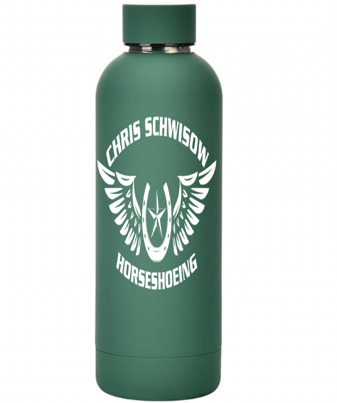 Chris Schwisow Horseshoeing 17 oz. Water bottle
