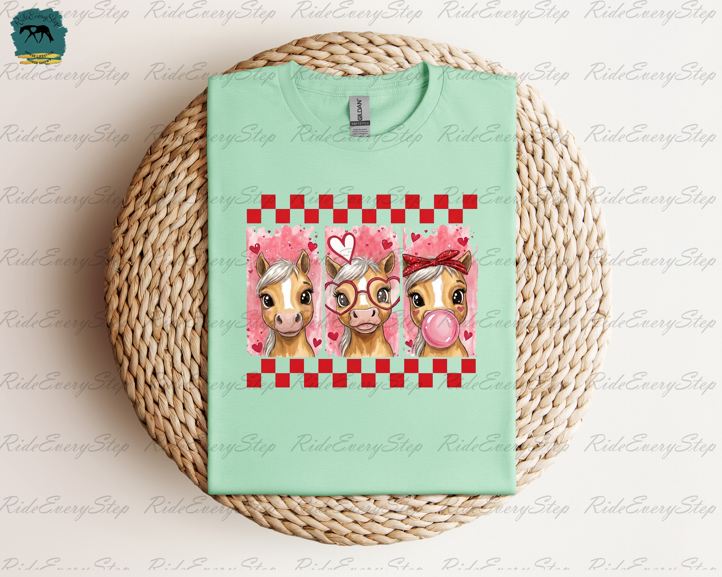 Horse Valentine's Day Shirt, Custom Equine Apparel