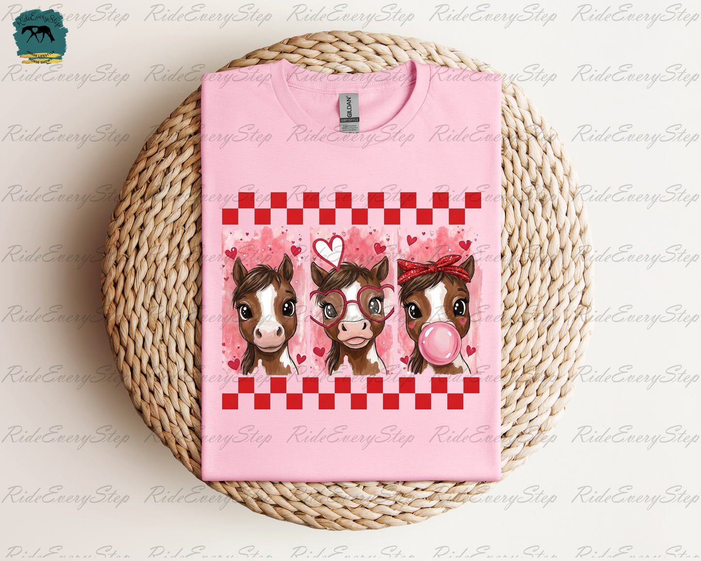 Horse Valentine's Day Shirt, Custom Equine Apparel
