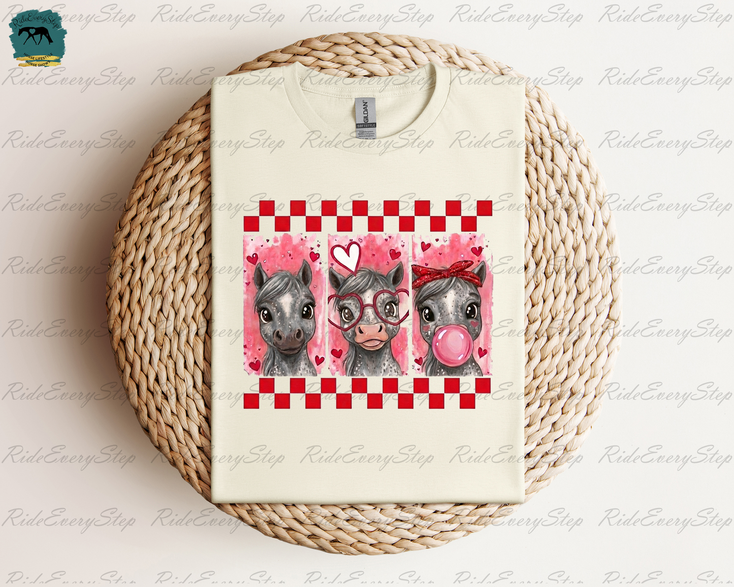 Horse Valentine's Day Shirt, Custom Equine Apparel
