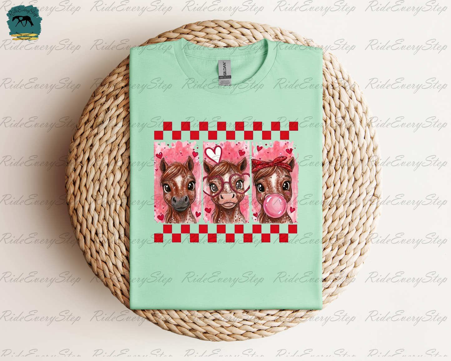 Horse Valentine's Day Shirt, Custom Equine Apparel