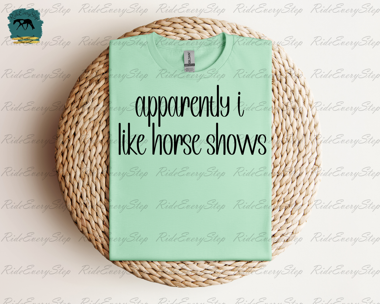 "apparently i like horse shows" Apparel