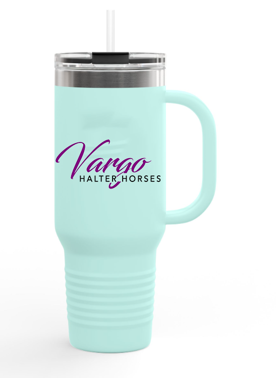 Vargo Halter Horses 40 oz. Insulated Tumbler Stylish Matte Colors